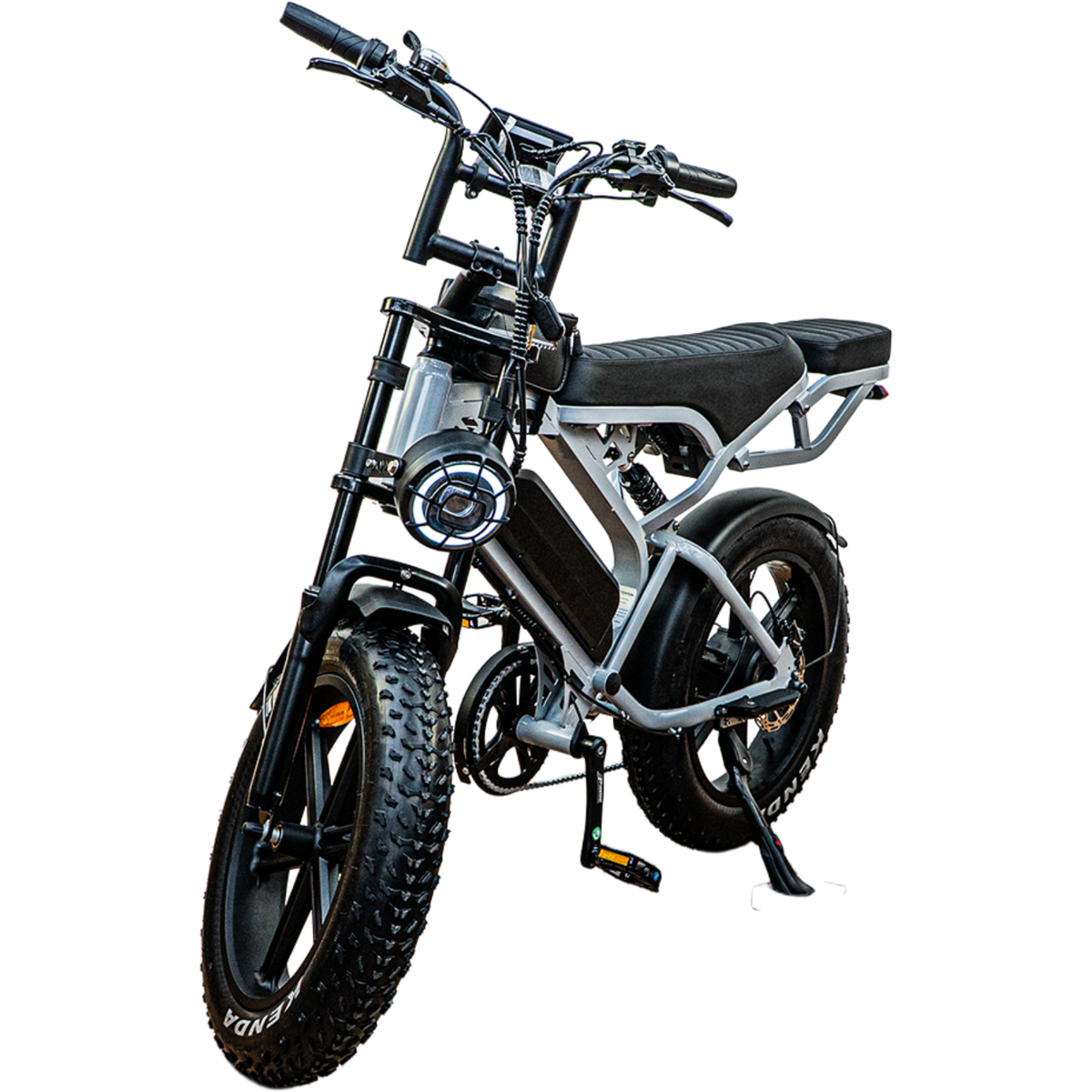 Açık gri QMWheel V20 Pro fatbike, ürün fotoğrafı 2