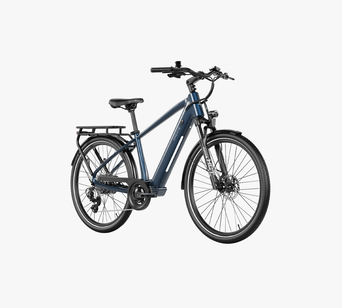 Qreate City Pro-A e-bike in donkerblauw, andere kant