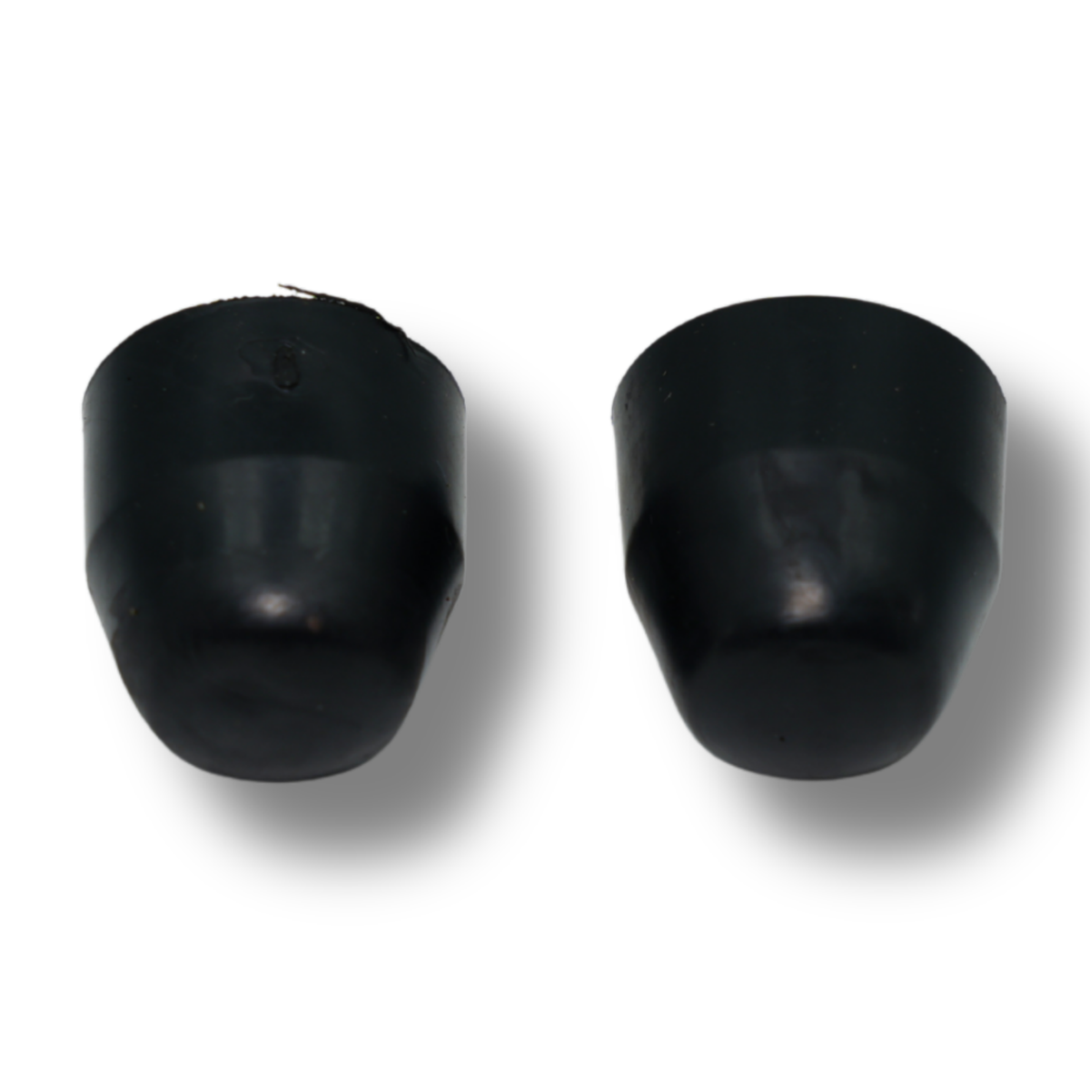 Rubber Afdekdoppen Zwart (2 Stuks)