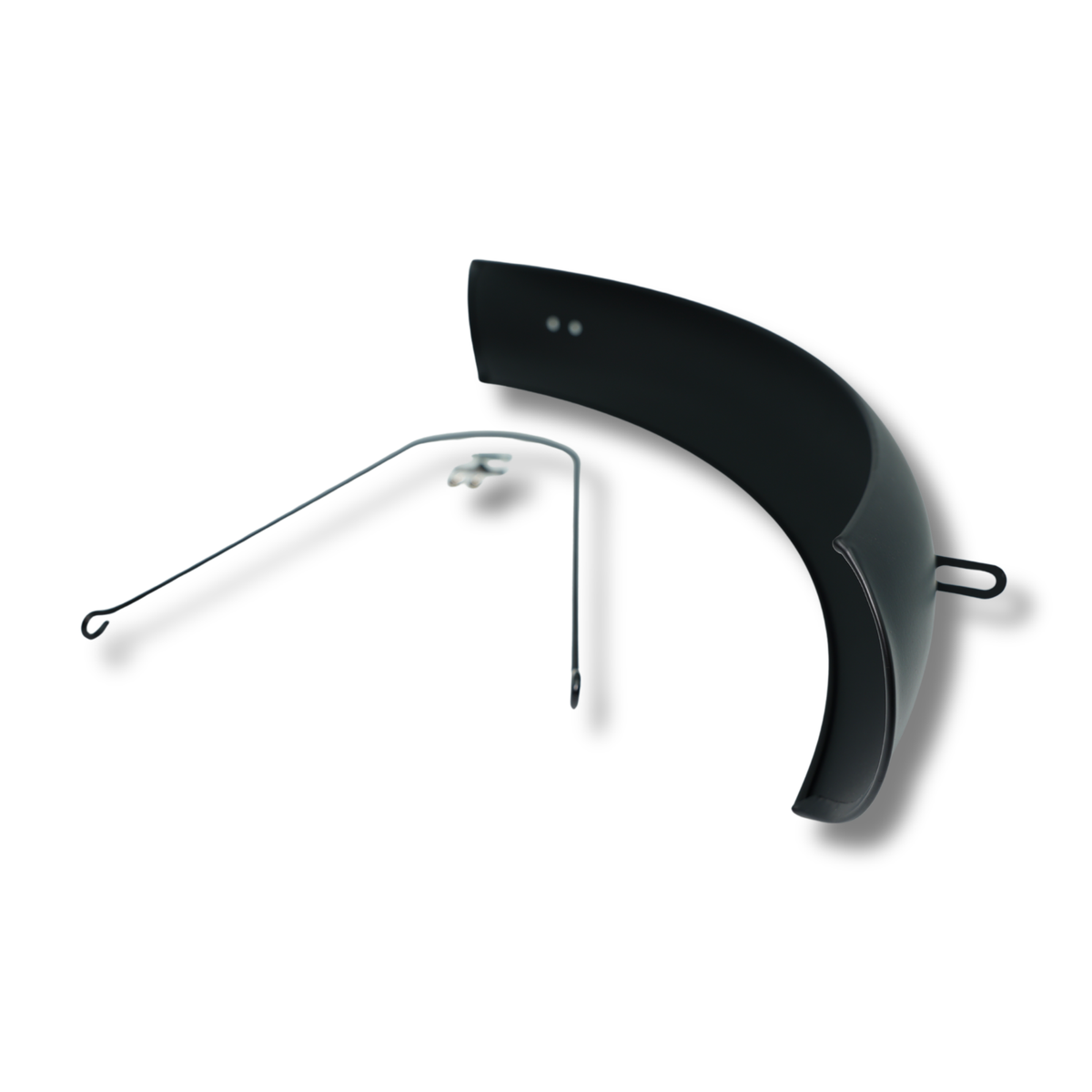 Spatbord Voor Zwart Met Stang En Klemmen