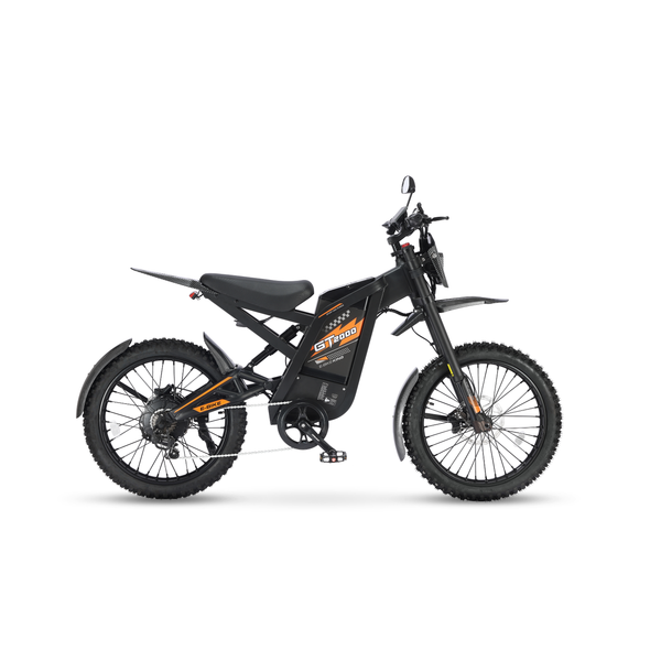 Ouxi GT2000 fatbike in oranje, zijaanzicht