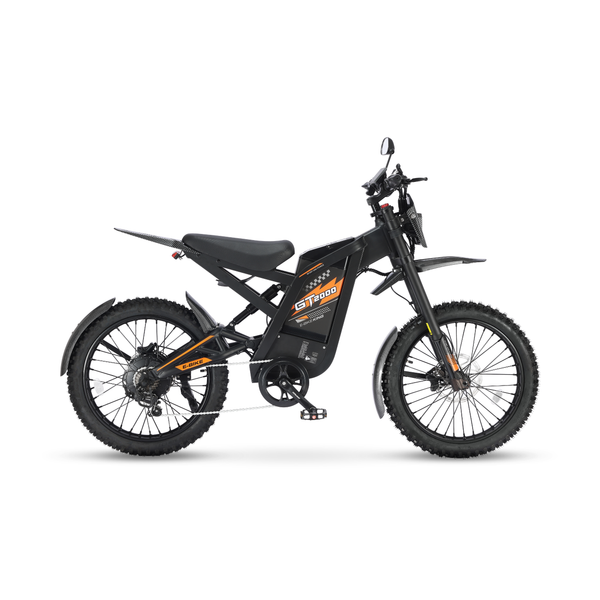 Ouxi GT2000 fatbike in oranje, zijaanzicht